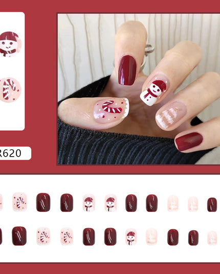 Elegant Minimalist Press-On Nail Set (24pcs) (DESIGN 7120)