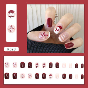 Elegant Minimalist Press-On Nail Set (24pcs) (DESIGN 7120)