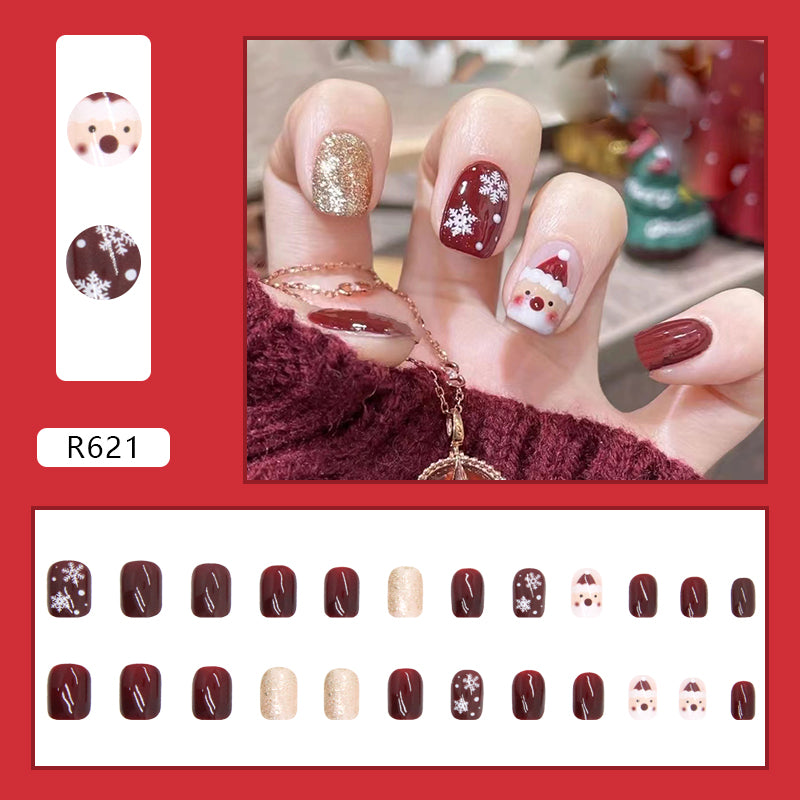 Elegant Minimalist Press-On Nail Set (24pcs) (DESIGN 7121)