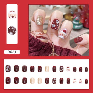 Elegant Minimalist Press-On Nail Set (24pcs) (DESIGN 7121)