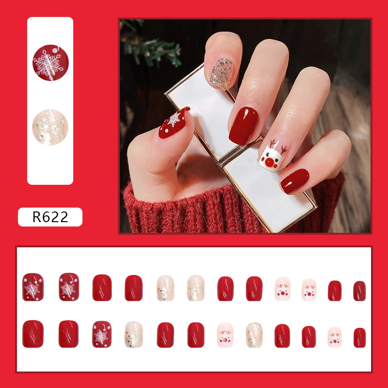 Elegant Minimalist Press-On Nail Set (24pcs) (DESIGN 7122)