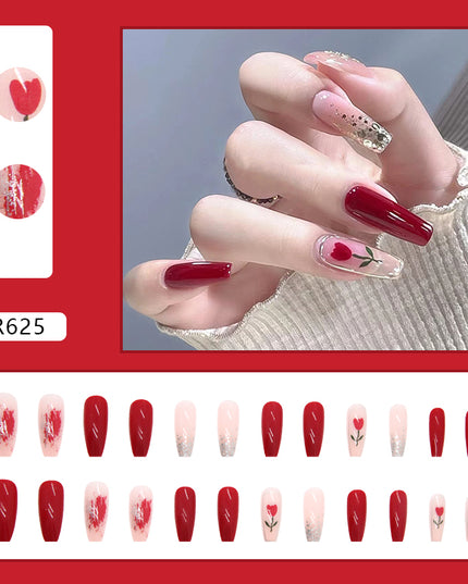 Elegant Minimalist Press-On Nail Set (24pcs) (DESIGN 7124)