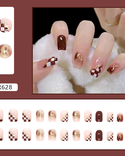 Elegant Minimalist Press-On Nail Set (24pcs) (DESIGN 7126)