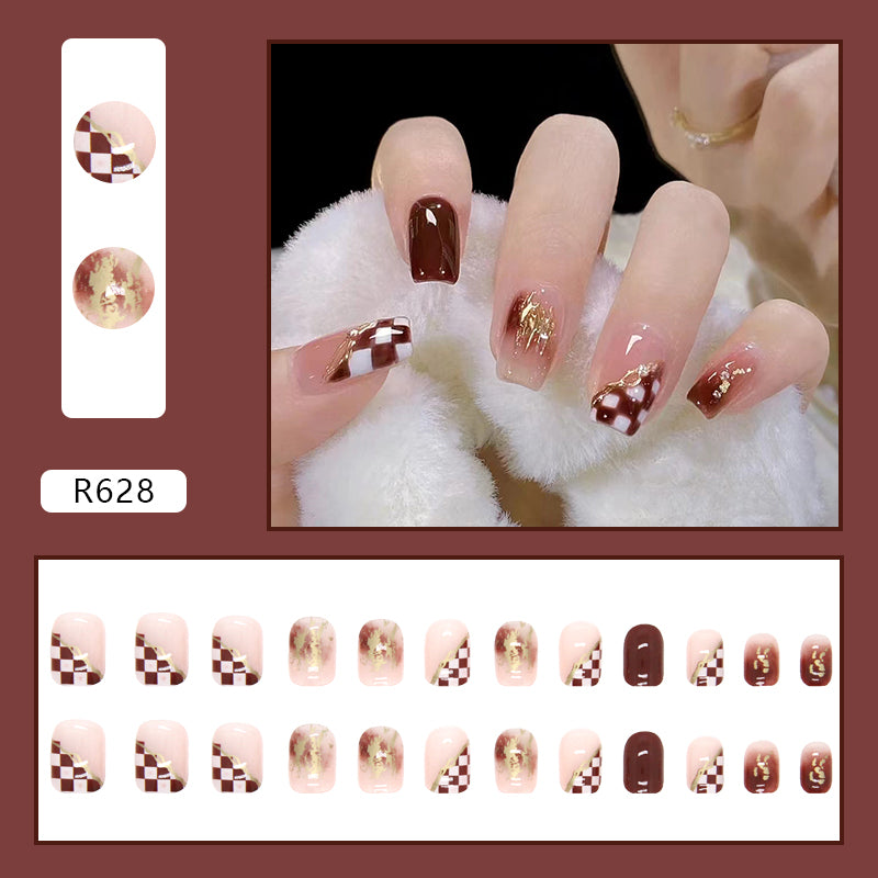 Elegant Minimalist Press-On Nail Set (24pcs) (DESIGN 7126)