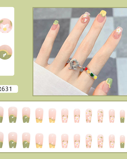 Elegant Minimalist Press-On Nail Set (24pcs) (DESIGN 7127)