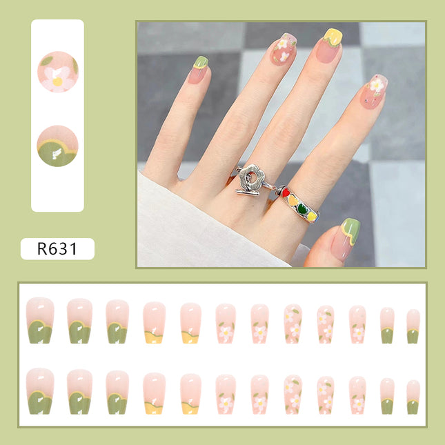 Elegant Minimalist Press-On Nail Set (24pcs) (DESIGN 7127)