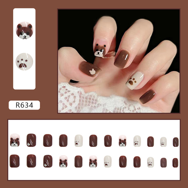 Elegant Minimalist Press-On Nail Set (24pcs) (DESIGN 7128)