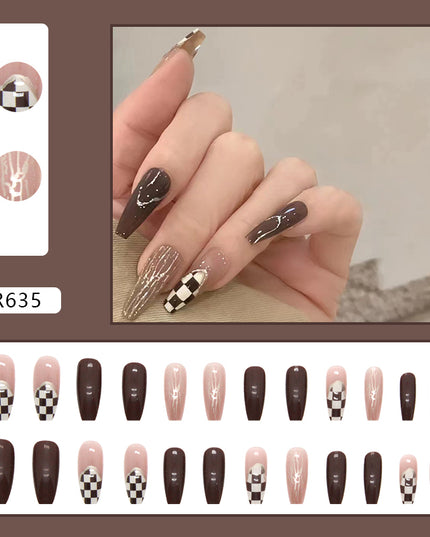 Elegant Minimalist Press-On Nail Set (24pcs) (DESIGN 7129)