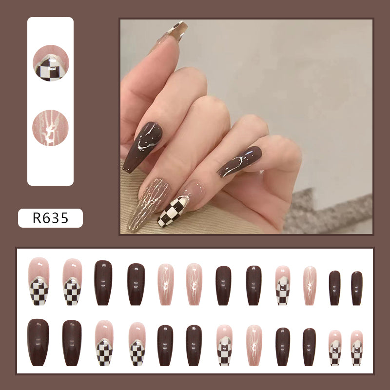Elegant Minimalist Press-On Nail Set (24pcs) (DESIGN 7129)