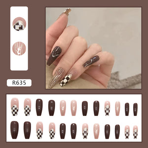 Elegant Minimalist Press-On Nail Set (24pcs) (DESIGN 7129)