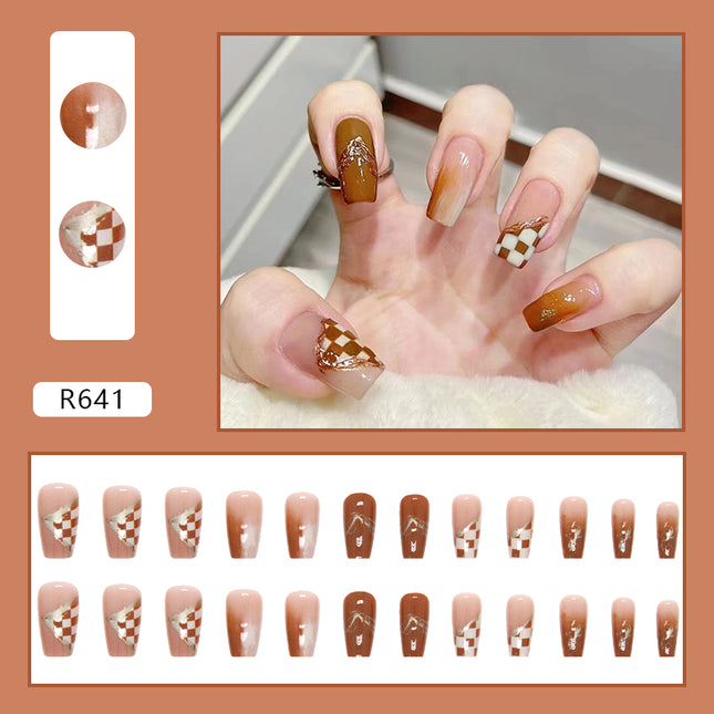 Elegant Minimalist Press-On Nail Set (24pcs) (DESIGN 7131)