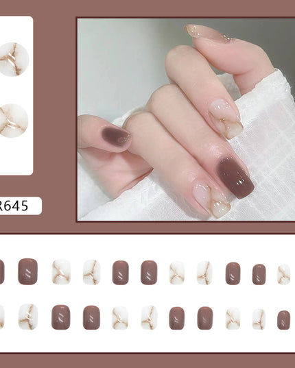 Elegant Minimalist Press-On Nail Set (24pcs) (DESIGN 7134)