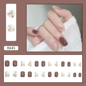 Elegant Minimalist Press-On Nail Set (24pcs) (DESIGN 7134)