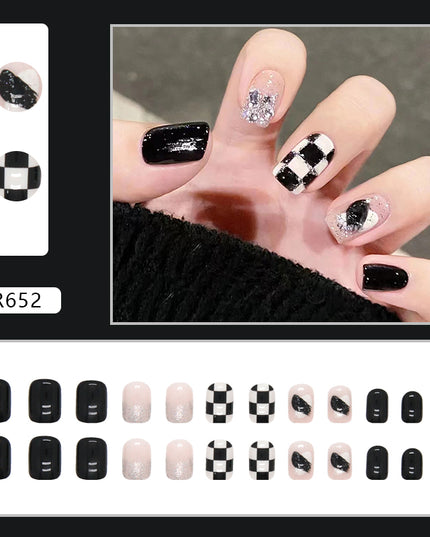 Elegant Minimalist Press-On Nail Set (24pcs) (DESIGN 7137)
