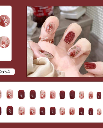 Elegant Minimalist Press-On Nail Set (24pcs) (DESIGN 7139)