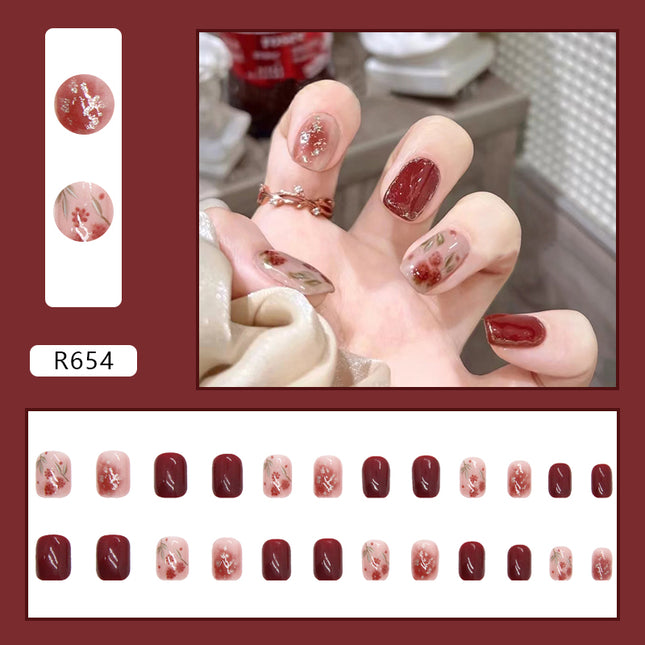 Elegant Minimalist Press-On Nail Set (24pcs) (DESIGN 7139)