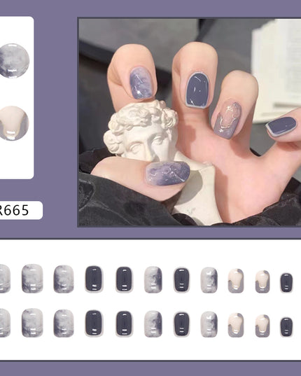 Elegant Minimalist Press-On Nail Set (24pcs) (DESIGN 7144)