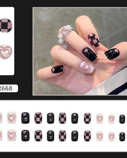 Elegant Minimalist Press-On Nail Set (24pcs) (DESIGN 7147)