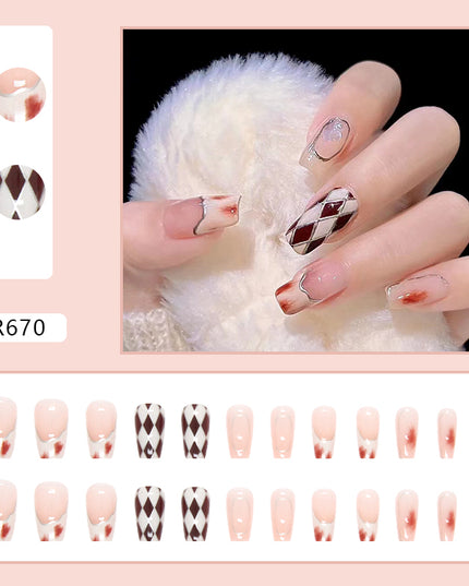 Elegant Minimalist Press-On Nail Set (24pcs) (DESIGN 7149)