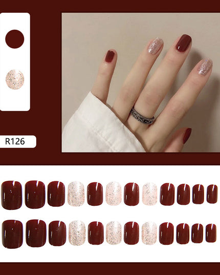 Elegant Minimalist Press-On Nail Set (24pcs) (DESIGN 7015)
