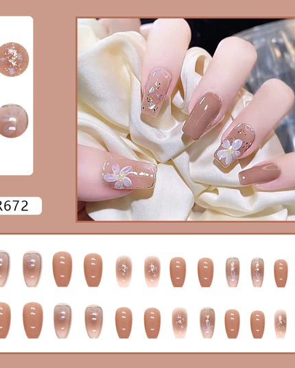 Elegant Minimalist Press-On Nail Set (24pcs) (DESIGN 7151)