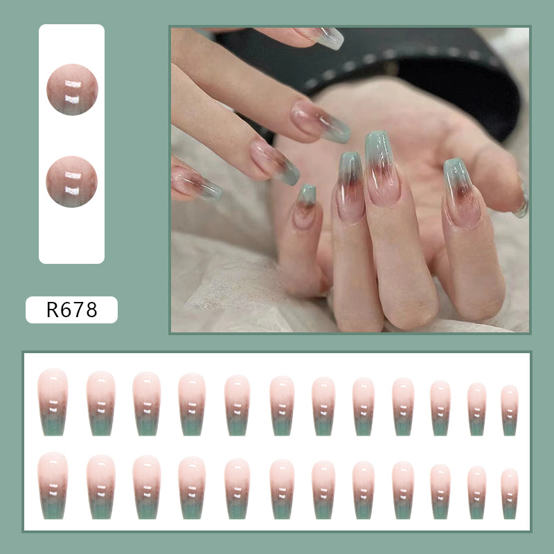 Elegant Minimalist Press-On Nail Set (24pcs) (DESIGN 7153)