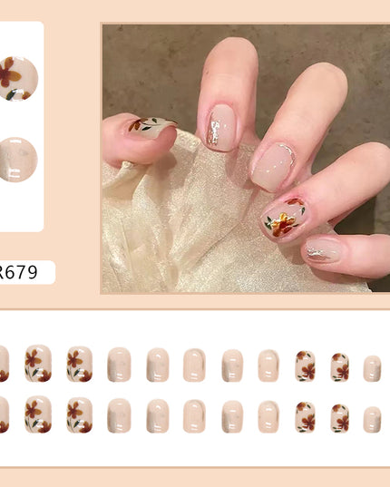 Elegant Minimalist Press-On Nail Set (24pcs) (DESIGN 7154)