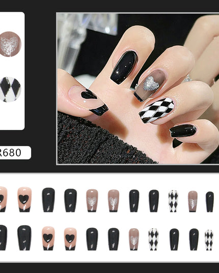 Elegant Minimalist Press-On Nail Set (24pcs) (DESIGN 7155)