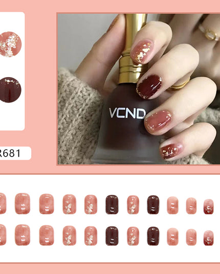 Elegant Minimalist Press-On Nail Set (24pcs) (DESIGN 7156)
