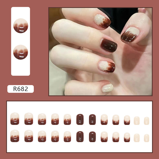 Elegant Minimalist Press-On Nail Set (24pcs) (DESIGN 7157)