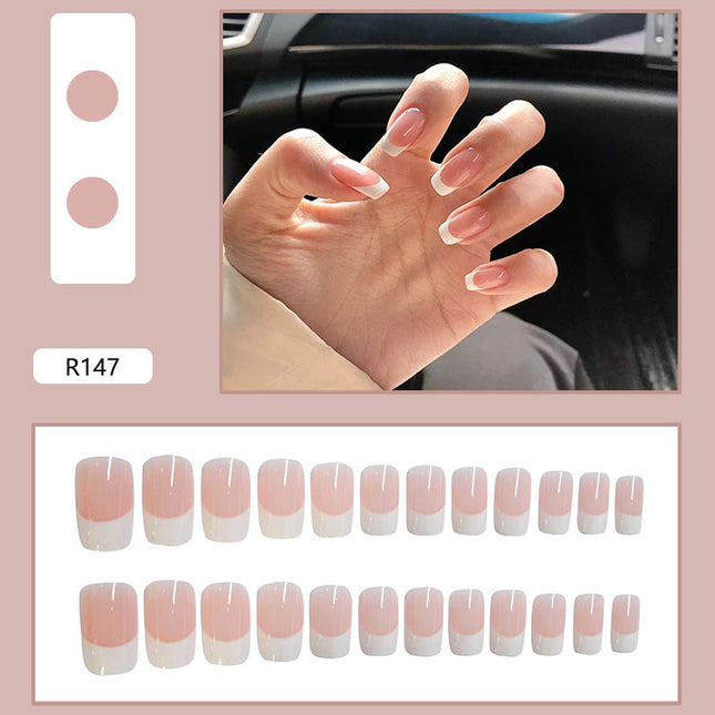 Elegant Minimalist Press-On Nail Set (24pcs) (DESIGN 7016)