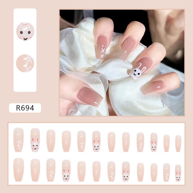 Elegant Minimalist Press-On Nail Set (24pcs) (DESIGN 7161)
