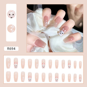 Elegant Minimalist Press-On Nail Set (24pcs) (DESIGN 7161)