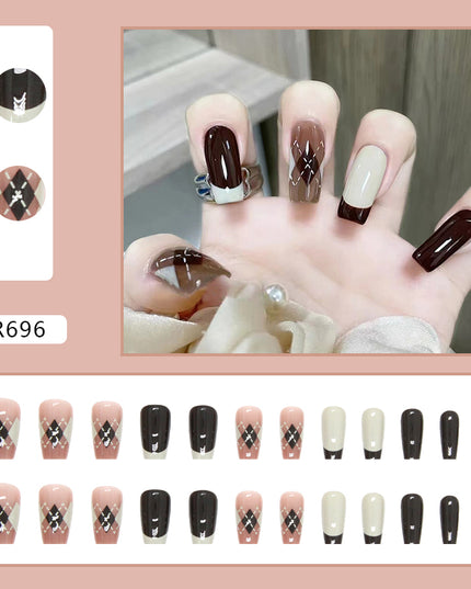 Elegant Minimalist Press-On Nail Set (24pcs) (DESIGN 7163)