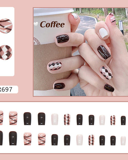 Elegant Minimalist Press-On Nail Set (24pcs) (DESIGN 7164)