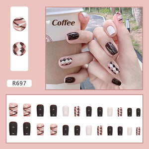 Elegant Minimalist Press-On Nail Set (24pcs) (DESIGN 7164)