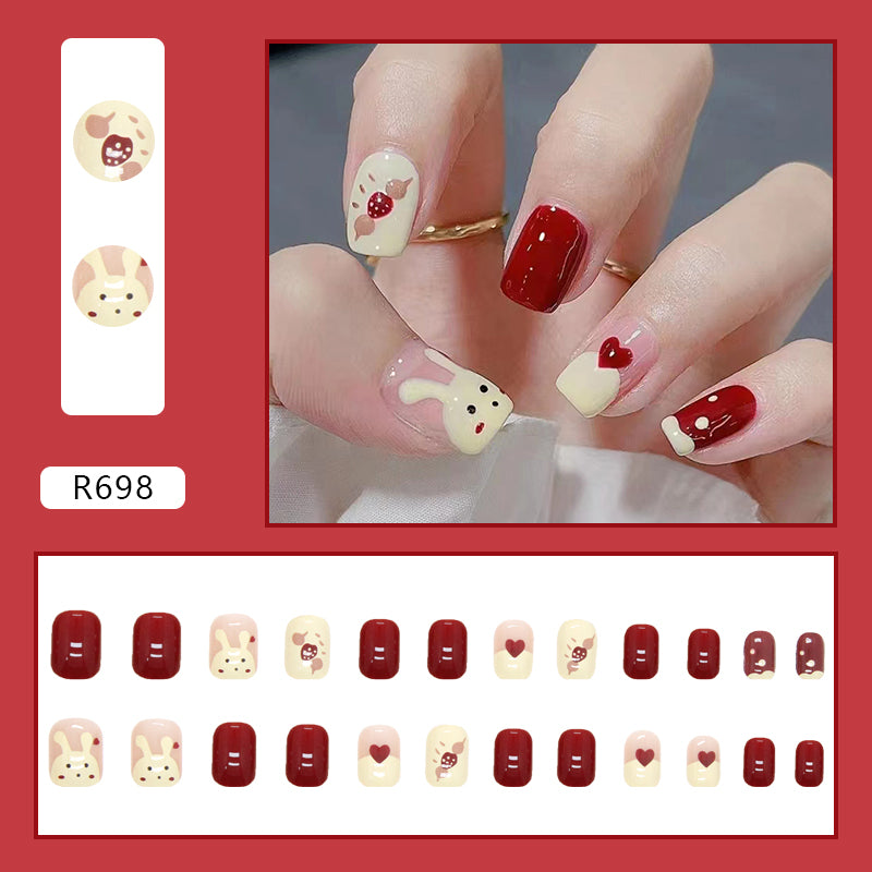 Elegant Minimalist Press-On Nail Set (24pcs) (DESIGN 7165)