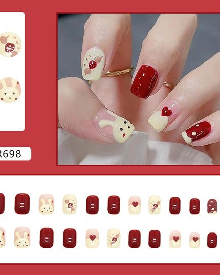 Elegant Minimalist Press-On Nail Set (24pcs) (DESIGN 7165)
