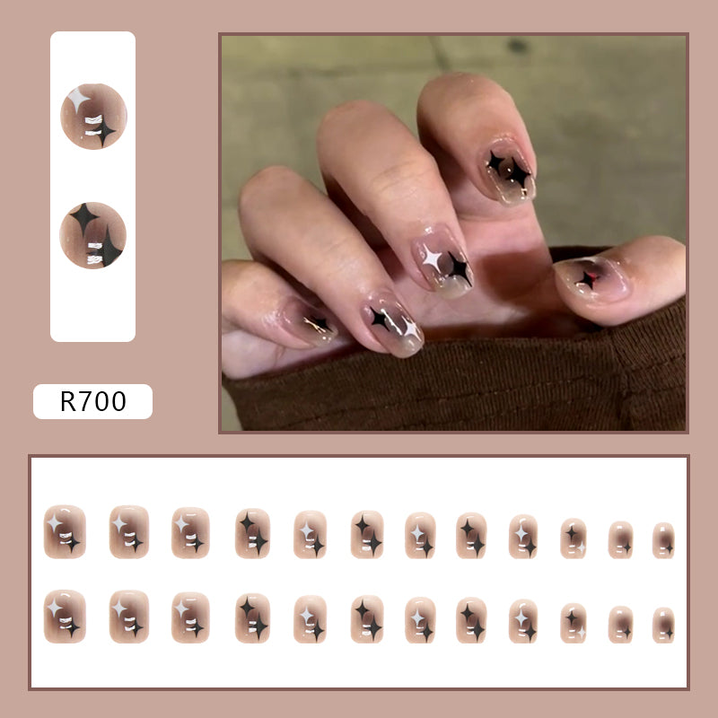 Elegant Minimalist Press-On Nail Set (24pcs) (DESIGN 7166)