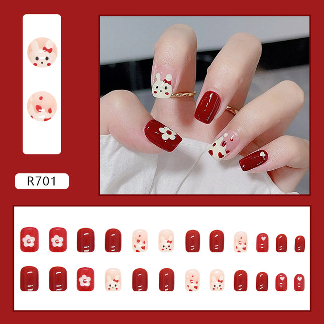 Elegant Minimalist Press-On Nail Set (24pcs) (DESIGN 7167)