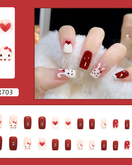 Elegant Minimalist Press-On Nail Set (24pcs) (DESIGN 7169)