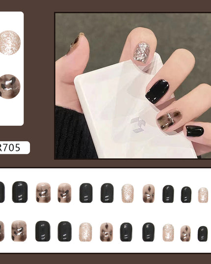 Elegant Minimalist Press-On Nail Set (24pcs) (DESIGN 7171)
