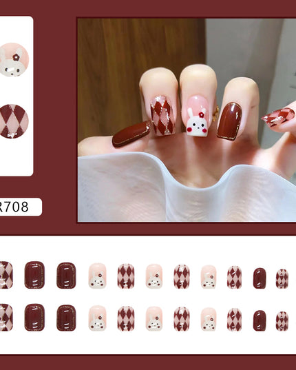 Elegant Minimalist Press-On Nail Set (24pcs) (DESIGN 7174)