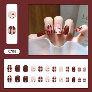 Elegant Minimalist Press-On Nail Set (24pcs) (DESIGN 7174)