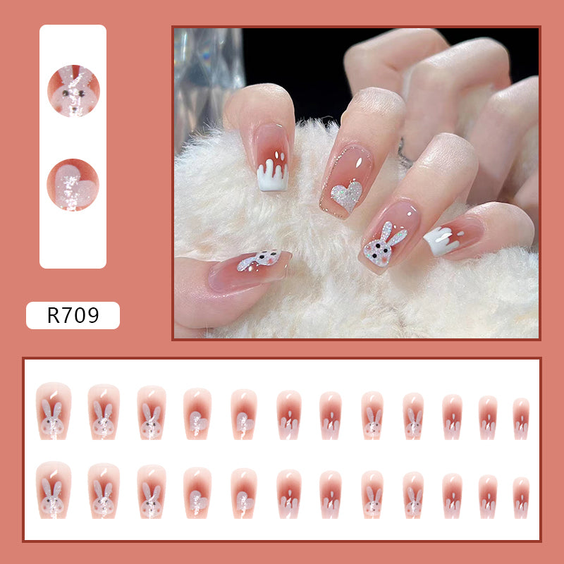 Elegant Minimalist Press-On Nail Set (24pcs) (DESIGN 7175)