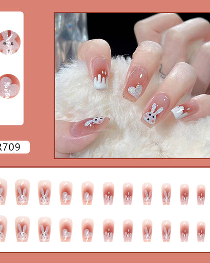 Elegant Minimalist Press-On Nail Set (24pcs) (DESIGN 7175)