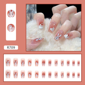 Elegant Minimalist Press-On Nail Set (24pcs) (DESIGN 7175)