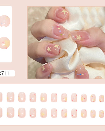 Elegant Minimalist Press-On Nail Set (24pcs) (DESIGN 7176)