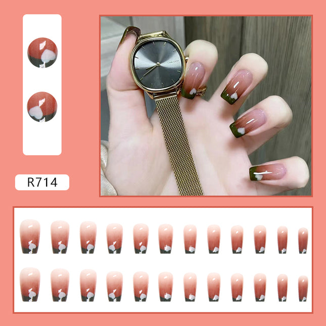 Elegant Minimalist Press-On Nail Set (24pcs) (DESIGN 7178)