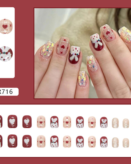 Elegant Minimalist Press-On Nail Set (24pcs) (DESIGN 7179)